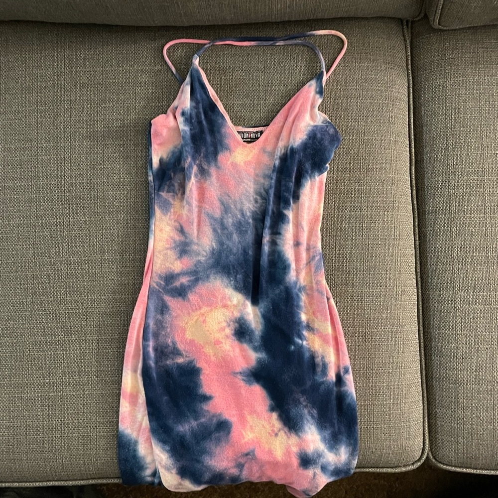 Blue and Pink Fashion Nova Dress